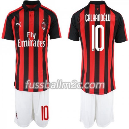 Fußballtrikots AC Mailand Hakan Calhanoglu 10 Kinder Heim Trikotsatz 2018-2019 Fußballtrikots AC Mailand Hakan Calhanoglu 10 Kinder Heim Trikotsatz 2018-2019